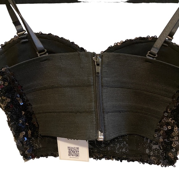 WET SEAL Sequins Bustier, size Small - Picture 4 of 10